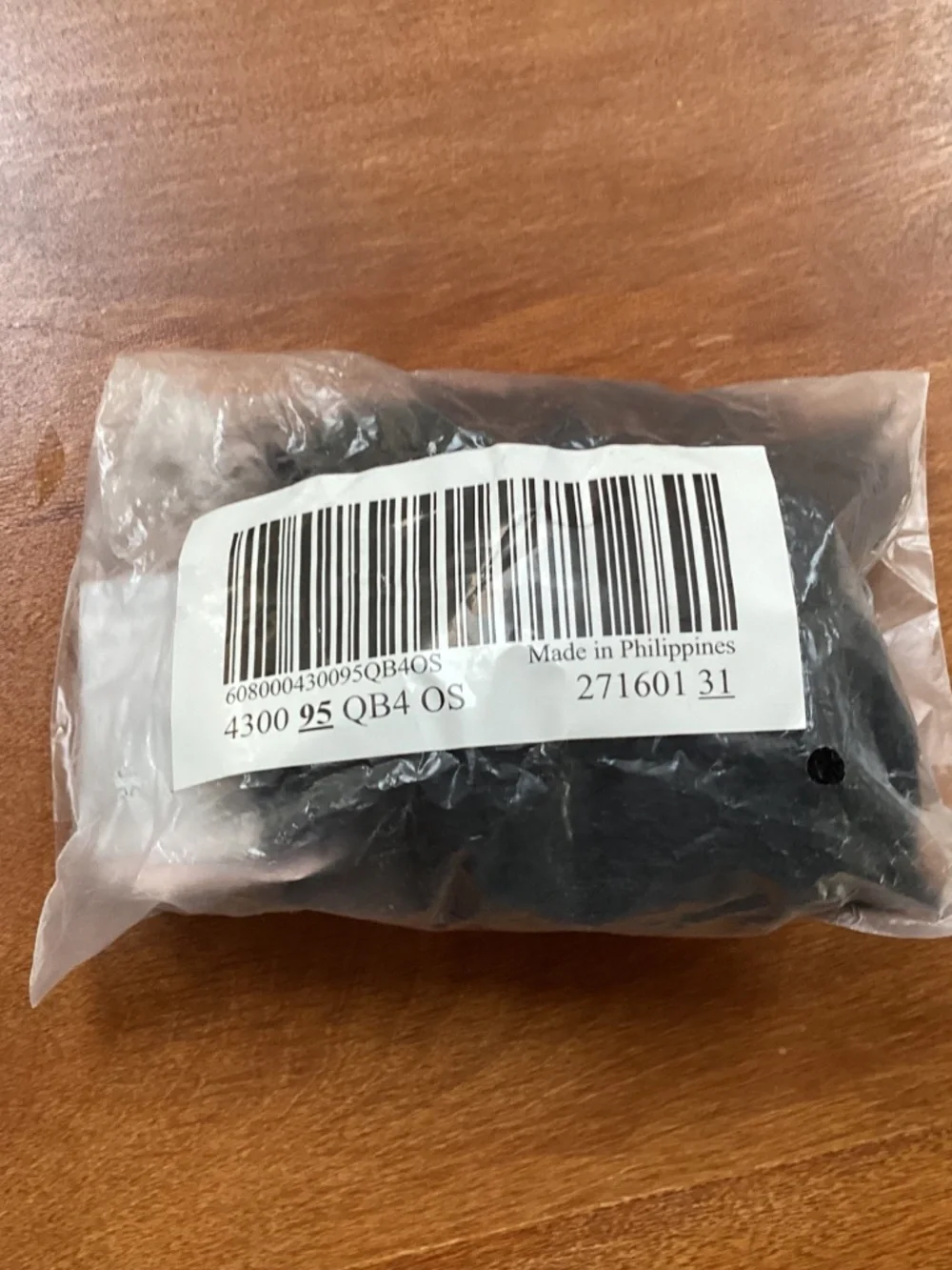 Victoria’s Secret Black faux fur pom pom keychain New with tag